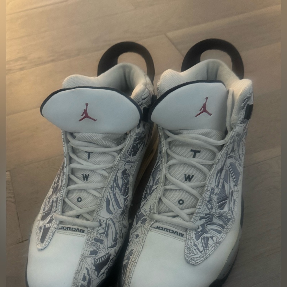 Air Jordan White and Black Sneakers